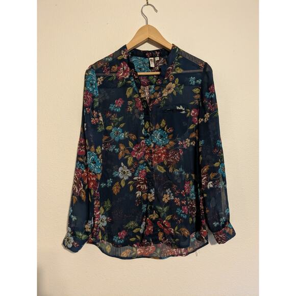 Kut floral sheer Button down size S - Picture 1 of 5